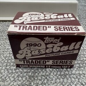 1990 Topps Traded Series Baseball Cards Complete Set 1-132
